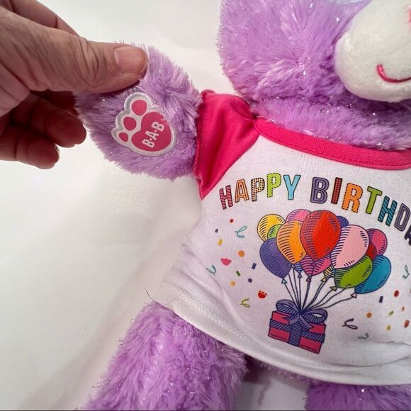 Build-A-Bear purple Frozen Anna New With Tags and Birthday T-shirt - Picture 4 of 12